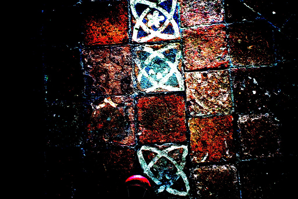 old tiles and the toe of my boot by quietpurplehaze