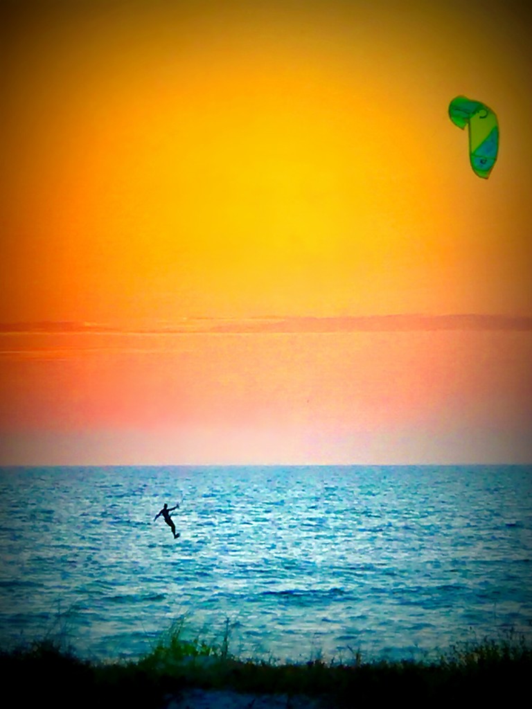 Florida Beach Wind Surfer by gardenfolk