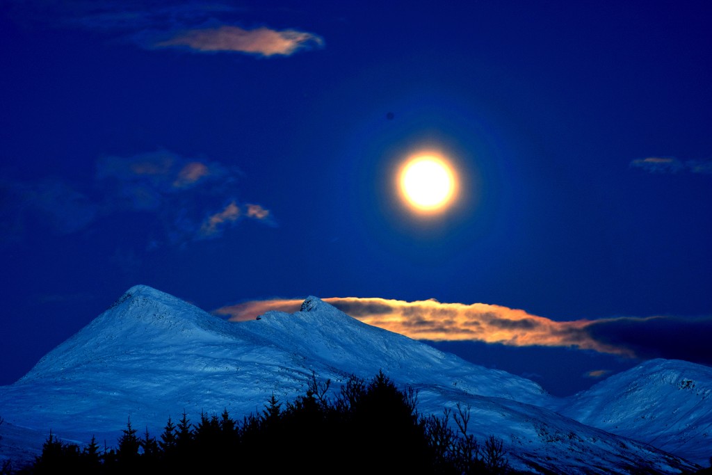 Moon and Cruachan by christophercox