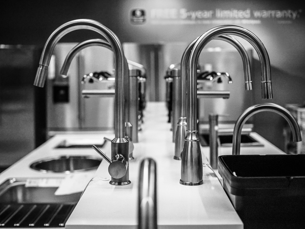 Faucets in a Row by rosiekerr