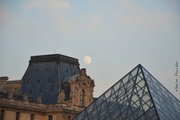 11th Feb 2017 - moon over Le Louvre