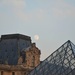 moon over Le Louvre by parisouailleurs
