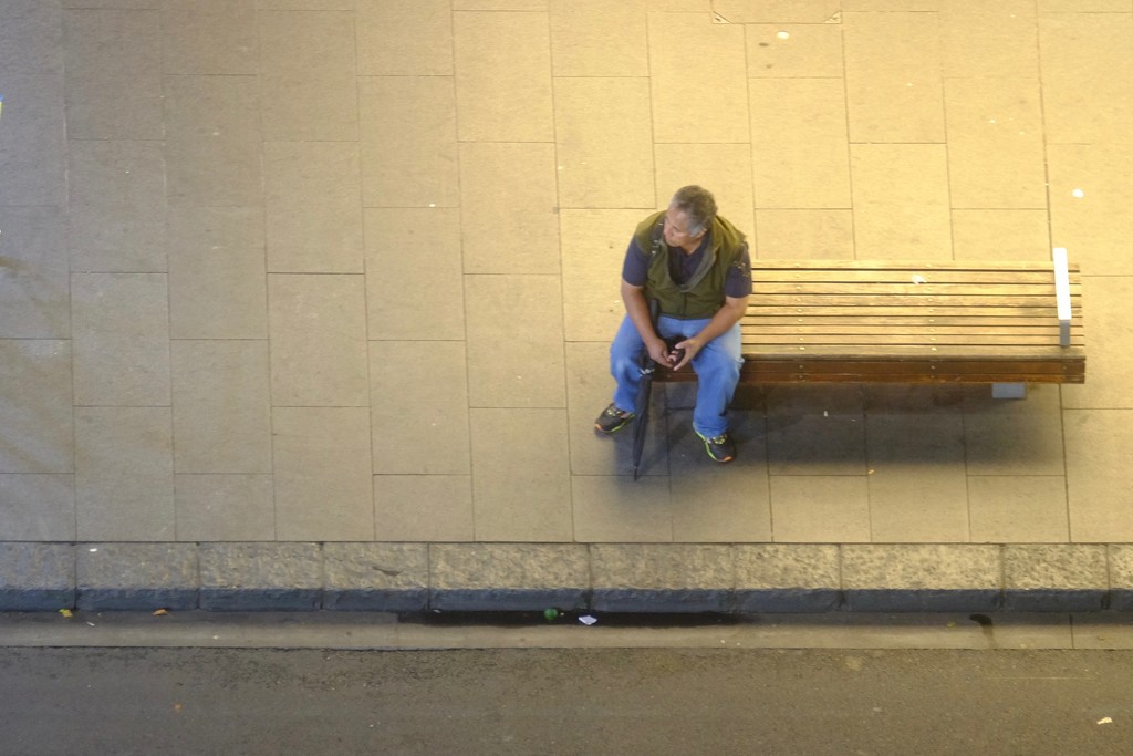 Waiting for the bus by dkbarnett