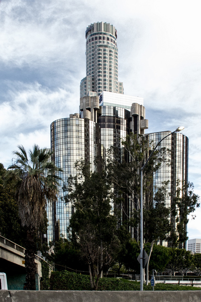 Library Tower and Bonaventure Hotel by jaybutterfield