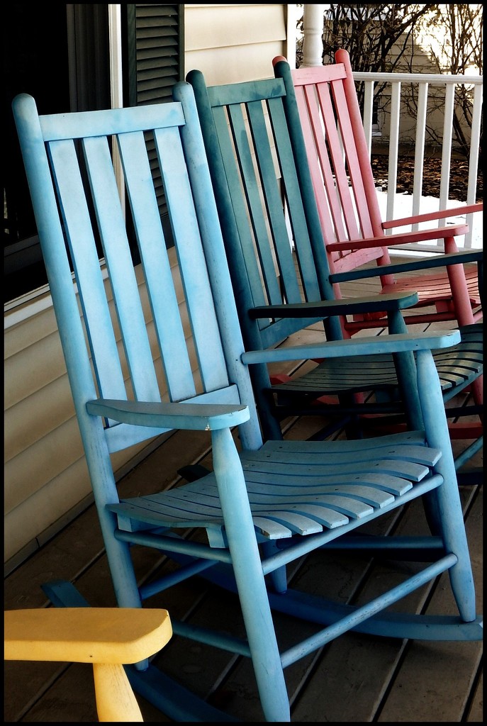 Rocking Chairs on the Porch by olivetreeann