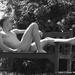 Nude on a bench by motorsports