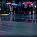 Reflections on a wet pavement by dkbarnett