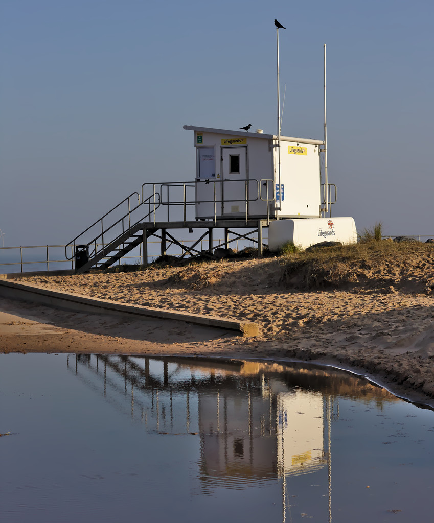 RNLI Lifeguard Lookout Reflections by phil_howcroft