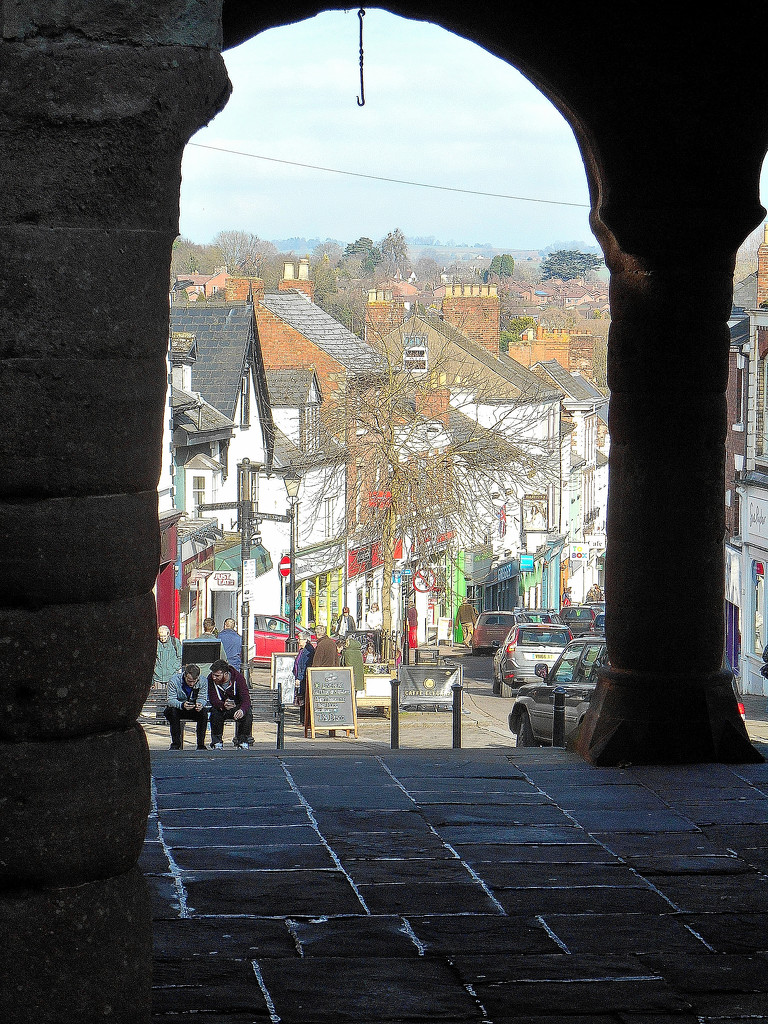 The view through the arches of the Market House ... by snowy
