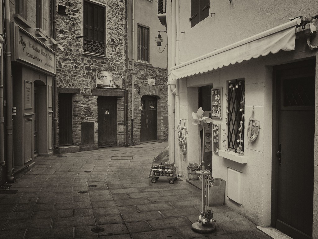 The street with the toy shop by laroque
