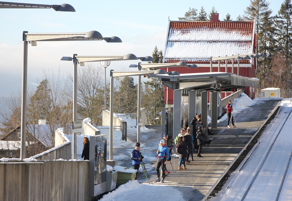Sognsvann Train Station by jamibann