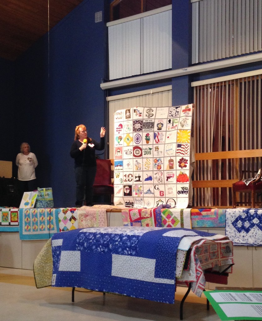 show + tell at the quilt guild meeting by wiesnerbeth
