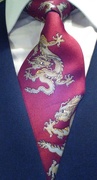 3rd Mar 2017 - Silk Tie with dragons.