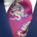 Silk Tie with dragons. by jmdspeedy