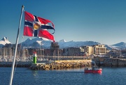 4th Mar 2017 - The Post Boat leaving Bodø