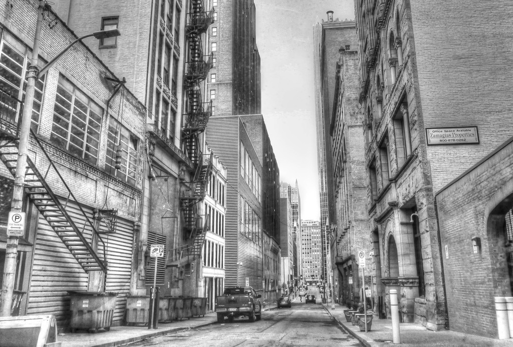 Side street in the city by mittens