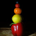 Still life with gravity defying fruit & veg by m2016