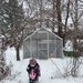 Greenhouse in winter by annelis