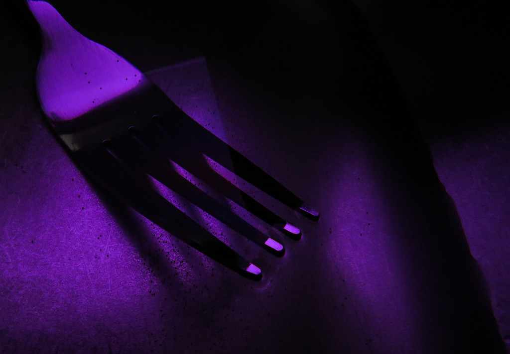 Purple fork... by m2016