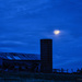 Barn on the hill at blue hour by cindymc