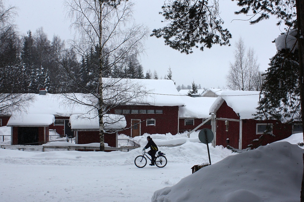 Biking in winter IMG_1107 by annelis