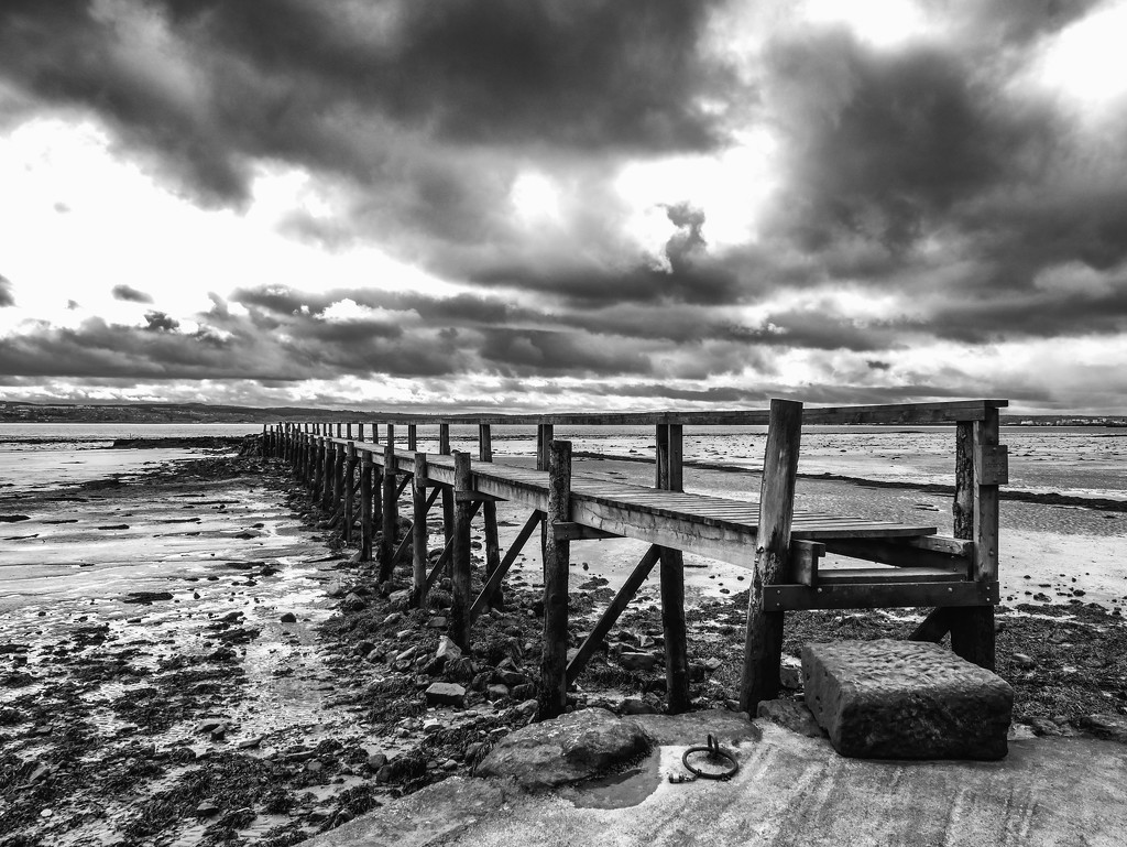 New Wooden Pier at Culross by frequentframes
