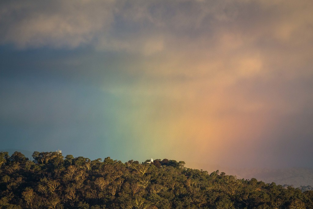 Rainbow over Red Hill by pusspup