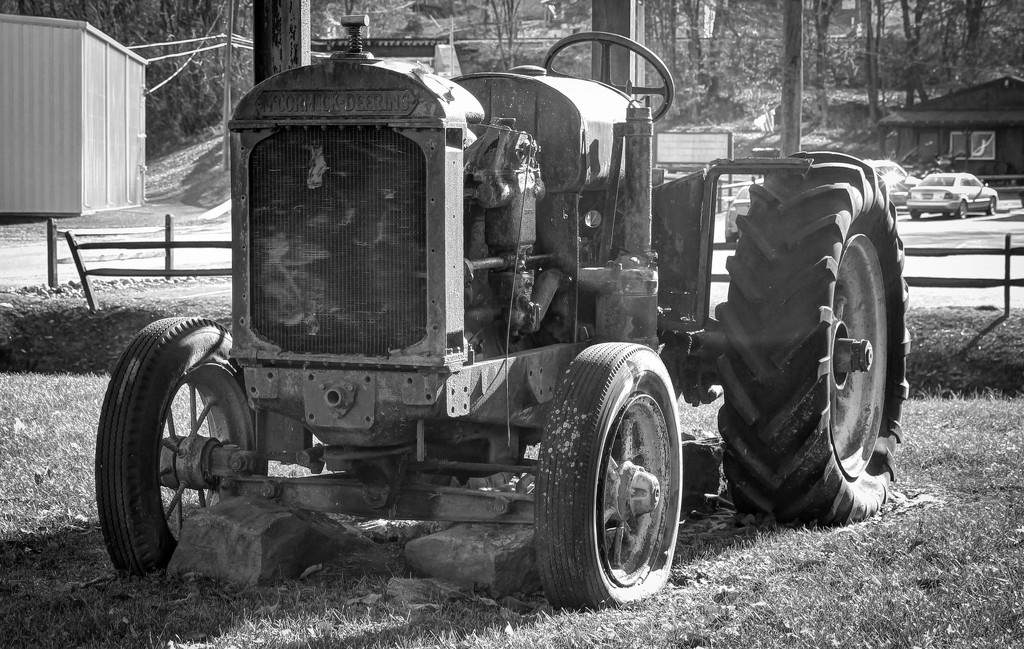 Old tractor by mittens