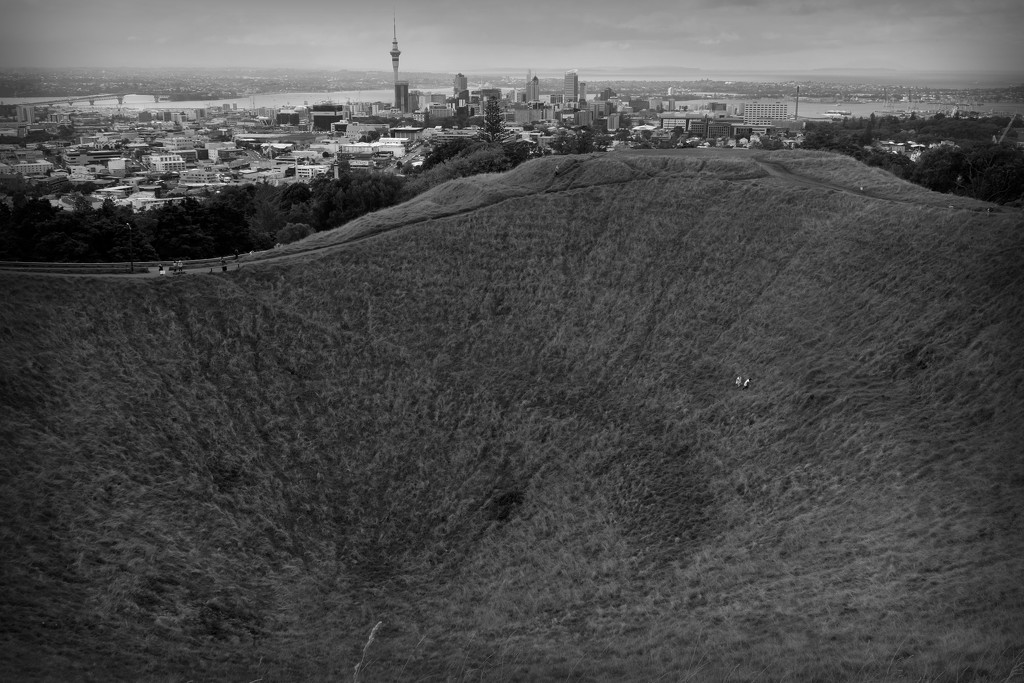 Auckland city from Mt Eden by dkbarnett