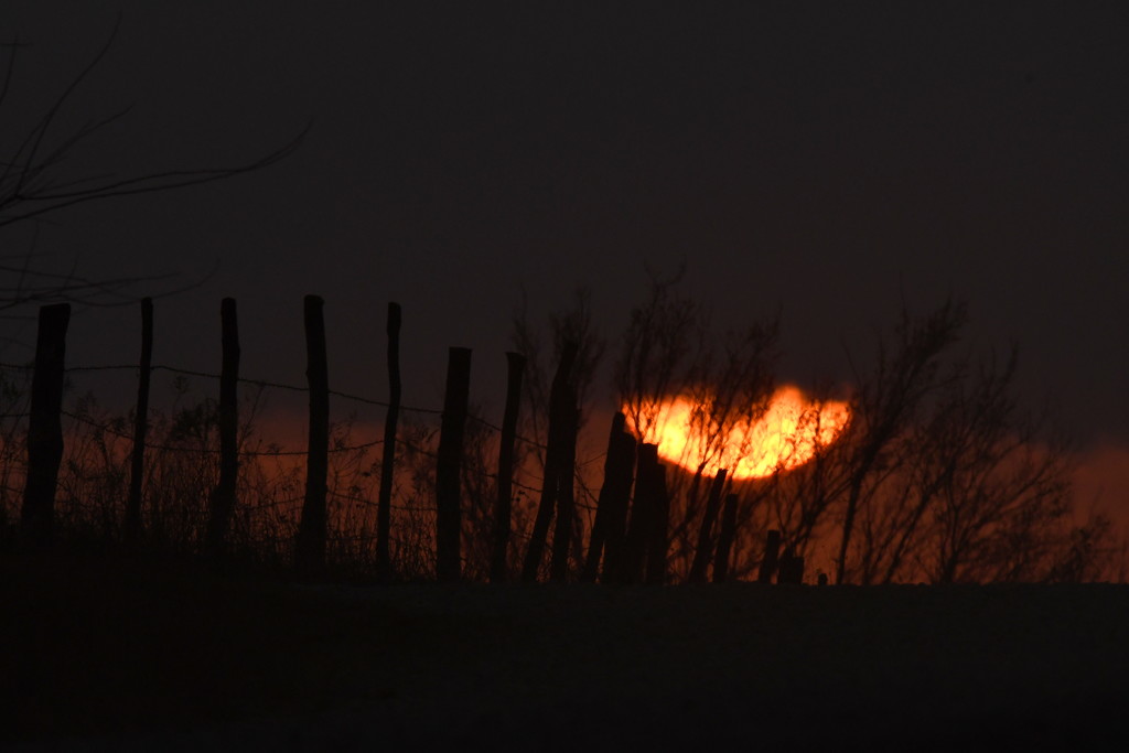 Smokey Kansas Sunset by kareenking