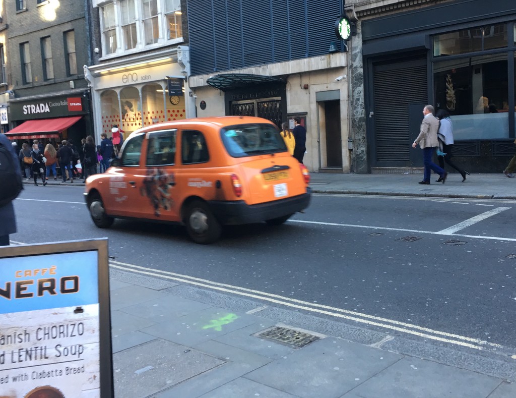 Orange Taxi by bizziebeeme