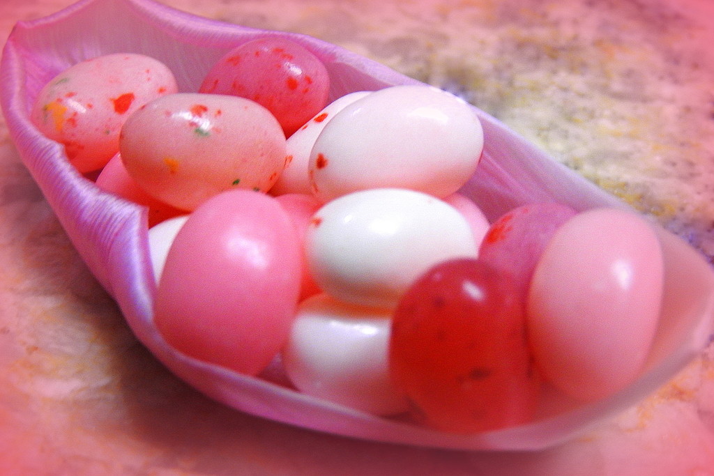 PINK jelly beans by homeschoolmom