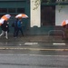 The Amazon umbrellas were out today!    by seattle