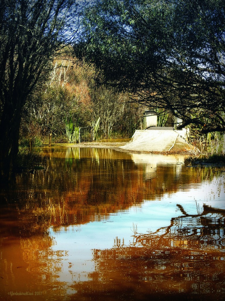 Flooded path by yorkshirekiwi
