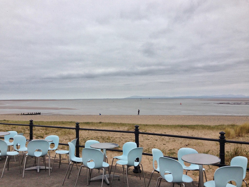 Blue chairs at Fleetwood by happypat