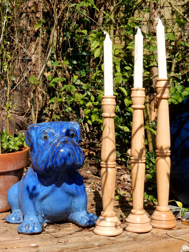 Garden Fork Candles by bulldog