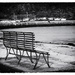Bench at the beach by frequentframes