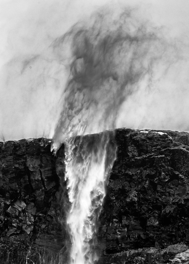 Upsidedown Waterfall in Contrasting Halves by jyokota