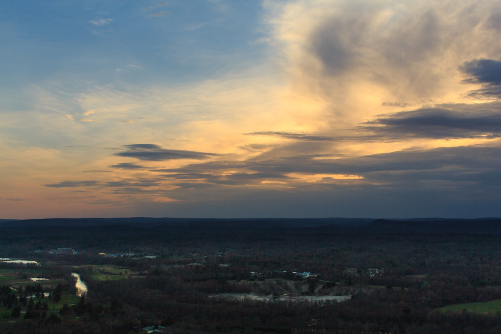 View from Talcott Mountain, at sunset by batfish