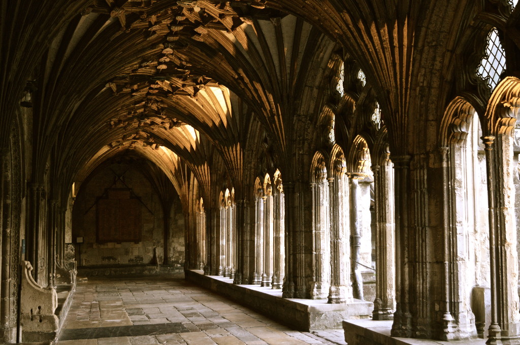Cloisters at Canterbury by redandwhite