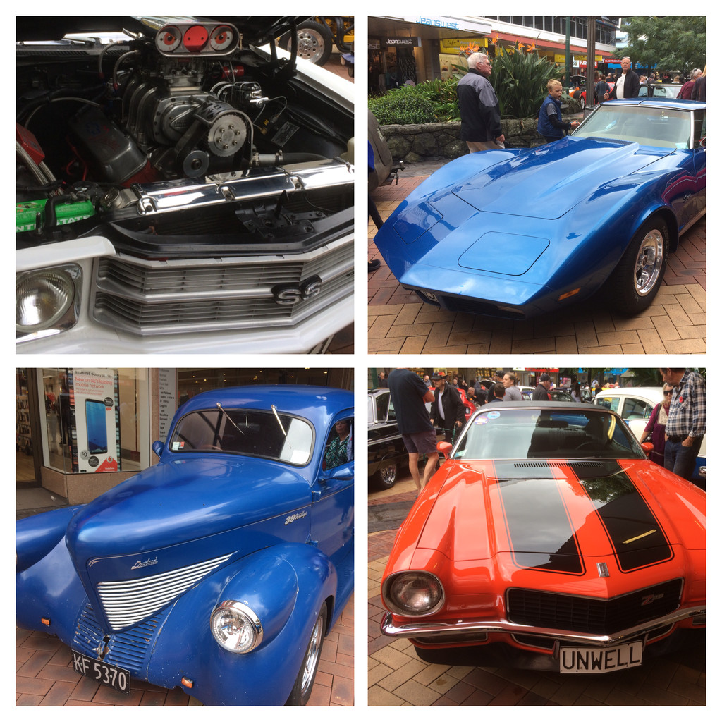 A few of cars on display today in Whangarei by Dawn