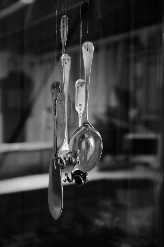 PLAY April - Fuji 27mm f/2.8: Cutlery Mobile... by vignouse