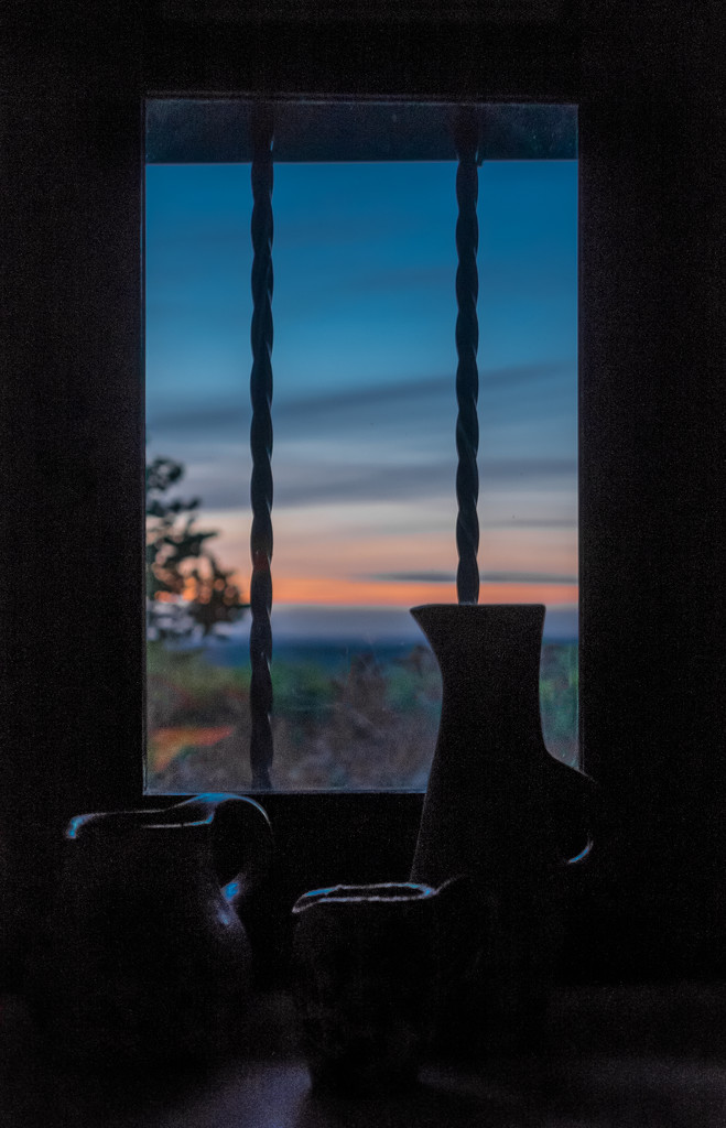 The shower-room window at dusk... by vignouse
