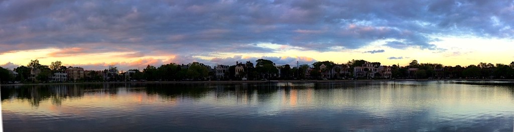 Sunset, Colonial Lake, Charleston, SC by congaree