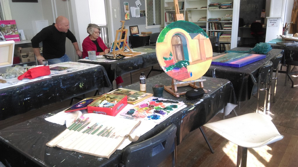 Art Class on a Public Holiday by mozette