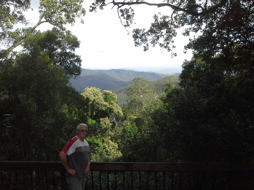 Bernie at the lookout at Mt Glorious - "Western Window" by loey5150