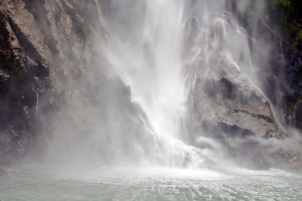 Inside a waterfall by kiwinanna