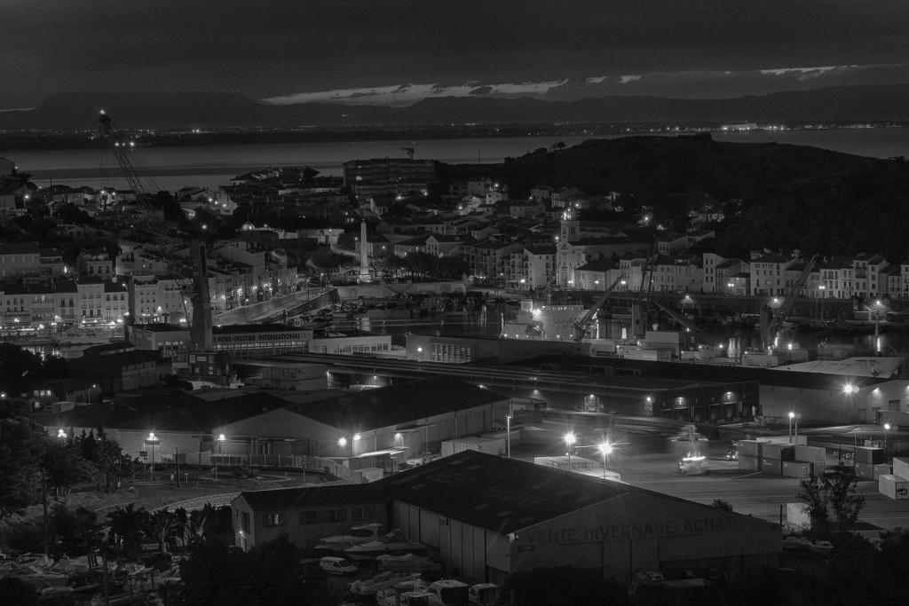 Port Vendres at night by laroque