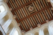 4th May 2017 - a view of the restored, painted, wooden ceiling