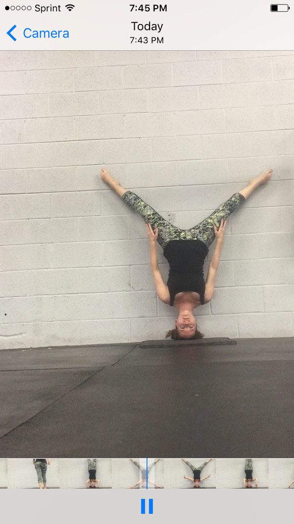 Before an aerial hammock yoga class  by annymalla